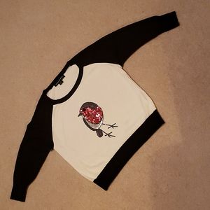 French Connection 3/4 sleeve Wool/angora blend sweater size M